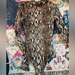 I.AM.GIA. SNAKESKIN BODYSUIT